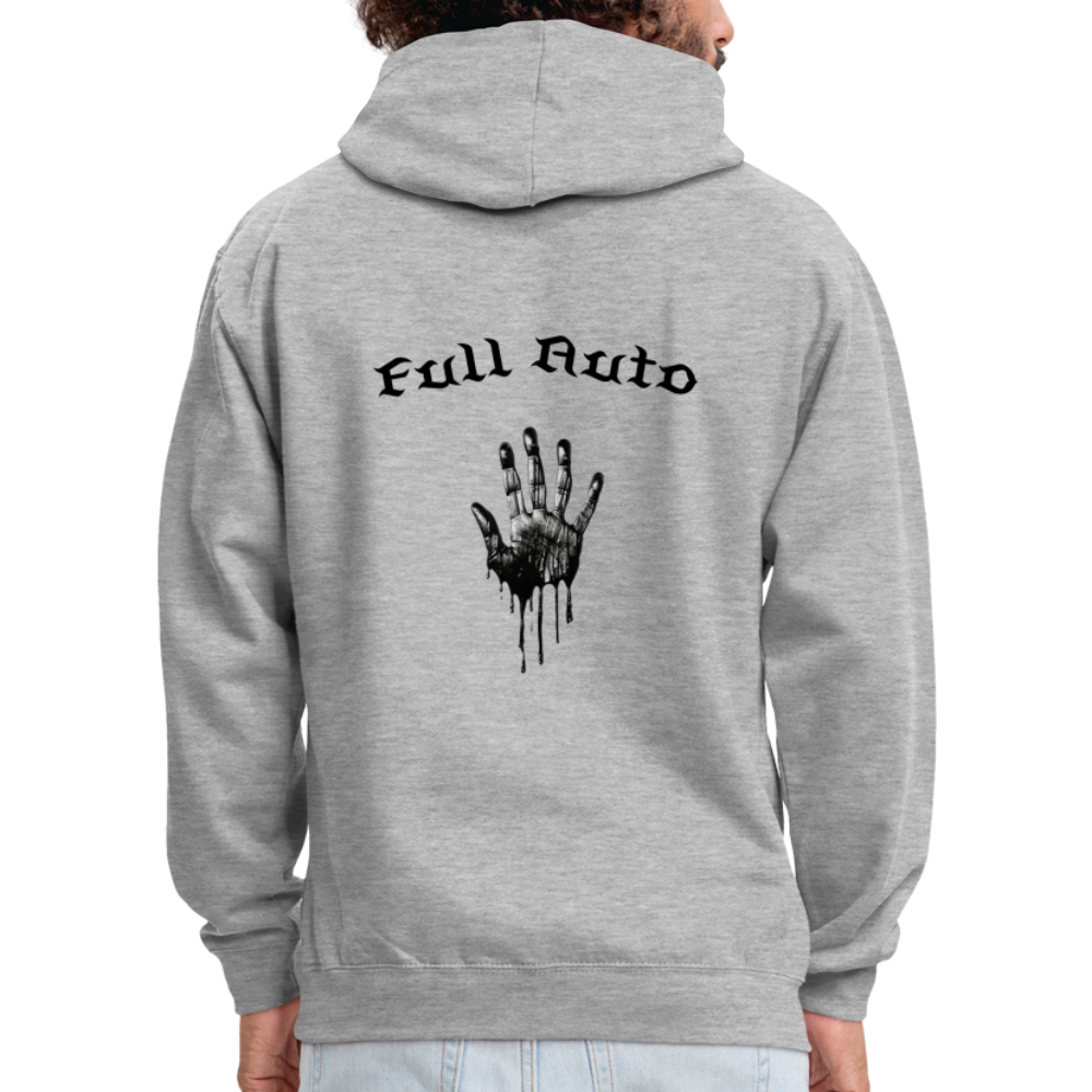 Contrast Colour Hoodie - 11 - heather grey/navy