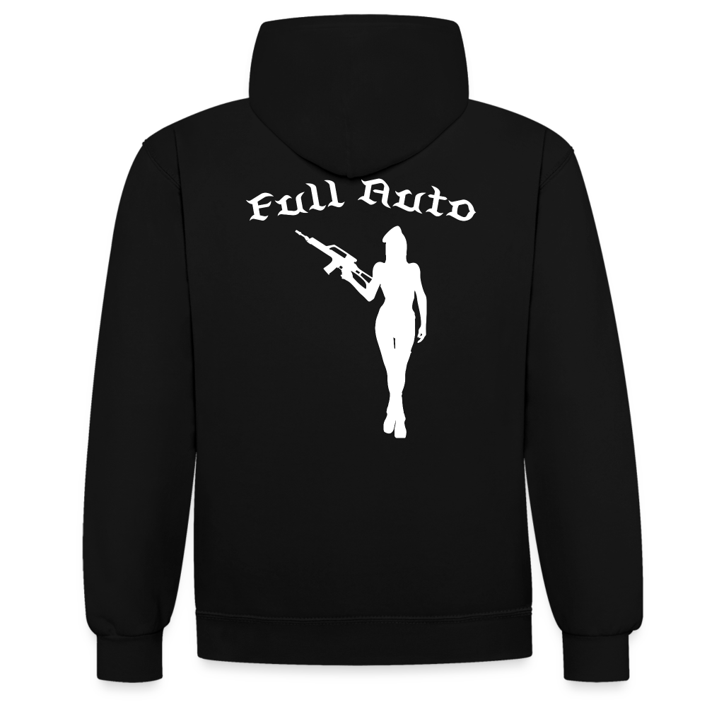 Contrast Colour Hoodie - 15 - black/gold
