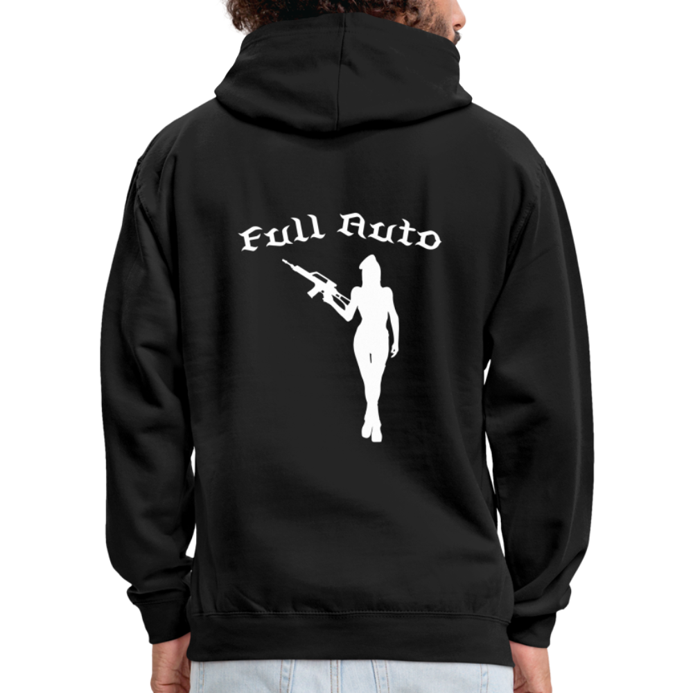 Contrast Colour Hoodie - 15 - black/red