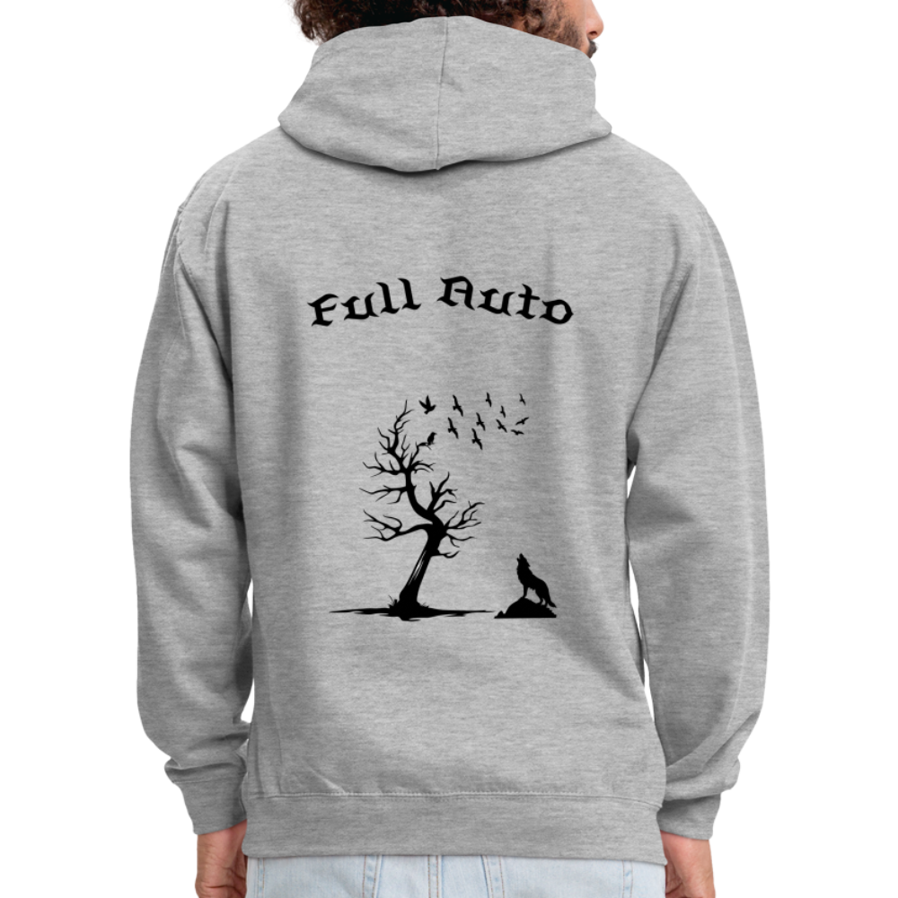 Contrast Colour Hoodie - 13 - heather grey/navy