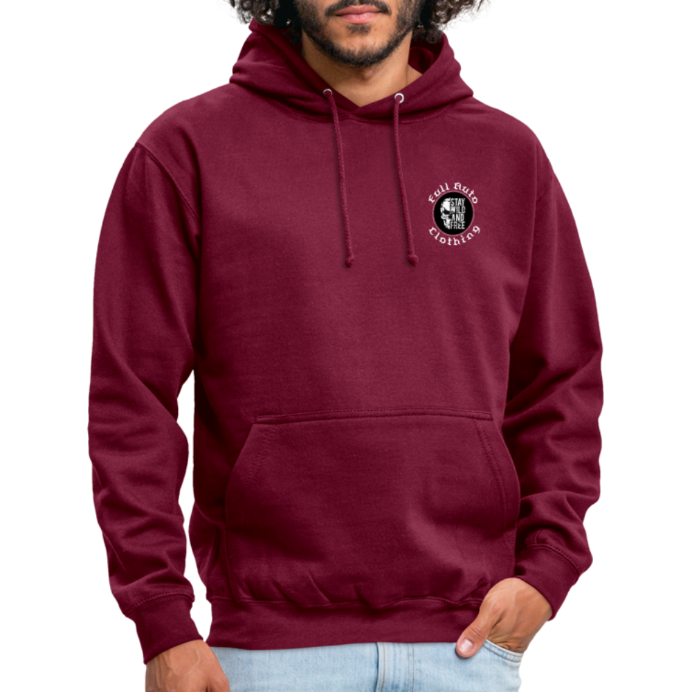 Men's Hoodie - 11 - bordeaux