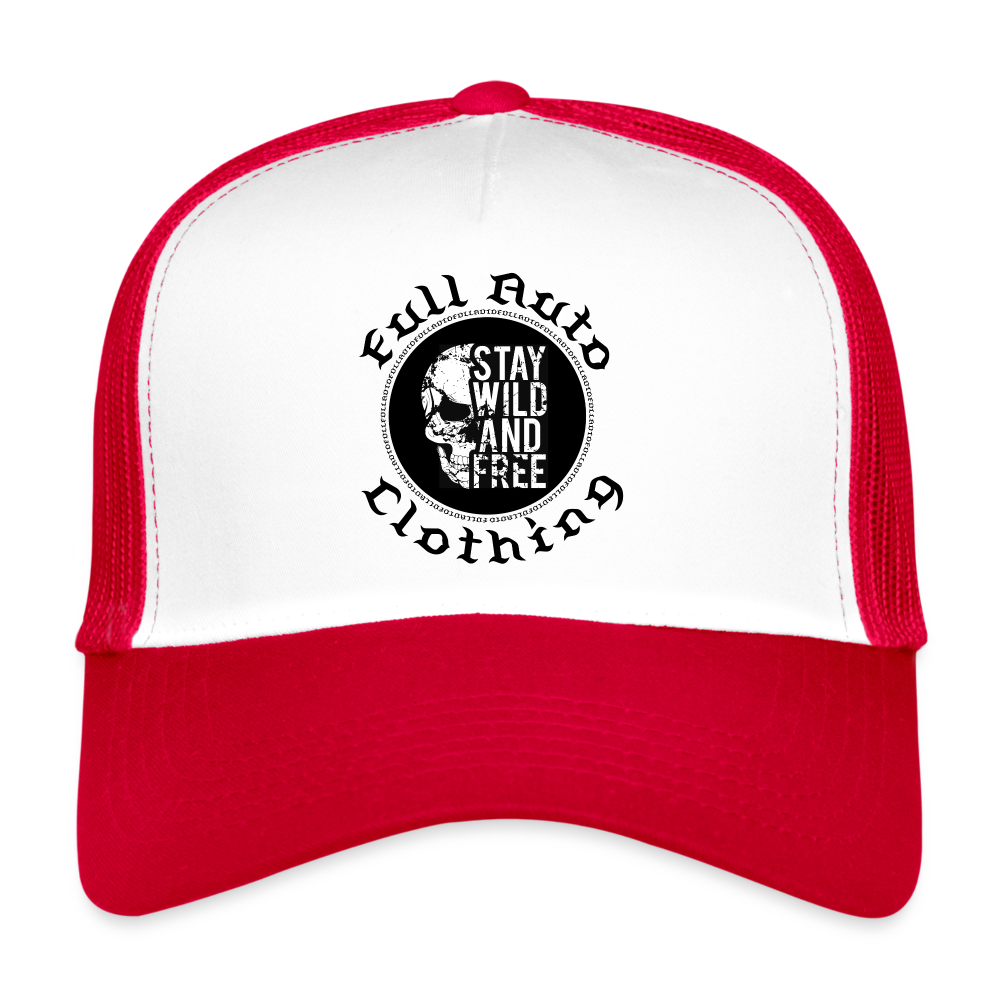 Trucker Cap - 1 - white/red