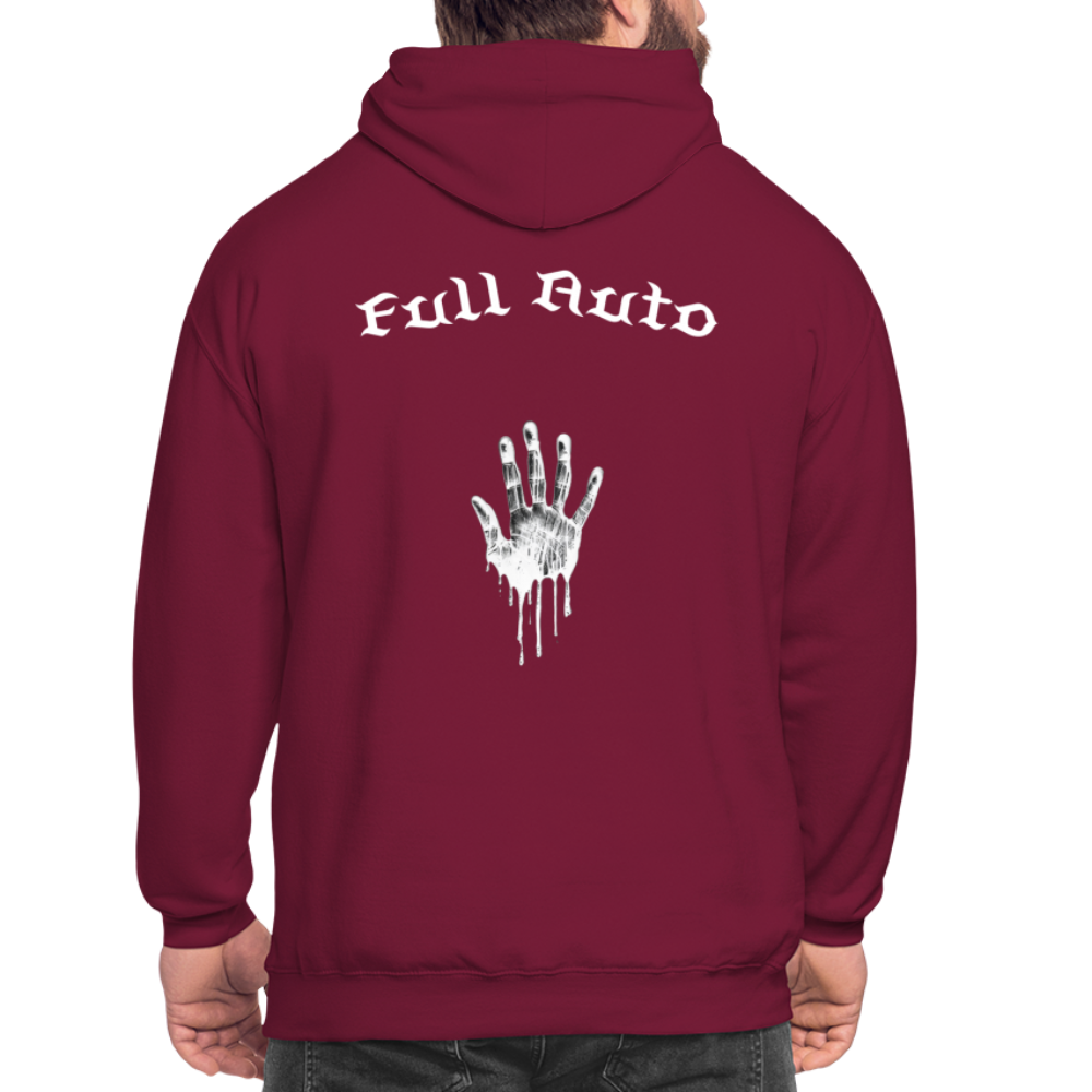 Men's Hoodie - 11 - bordeaux