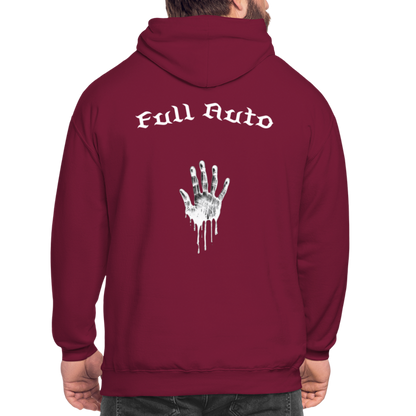 Men's Hoodie - 11 - bordeaux