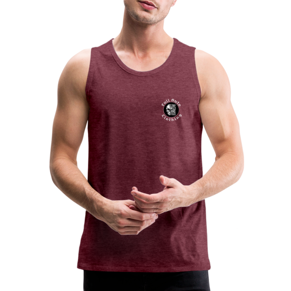 Premium Tank Top - 1 - heather burgundy