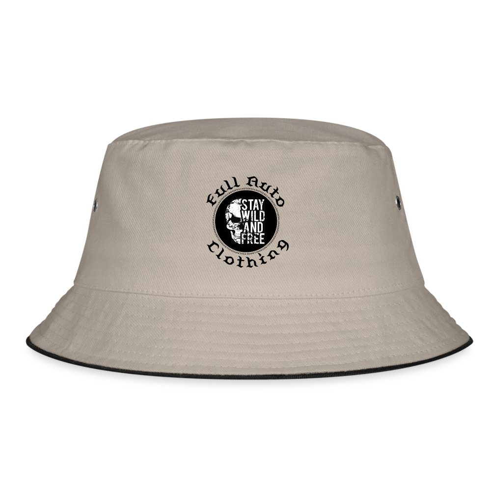 Bucket Hat - 1 - khaki/black